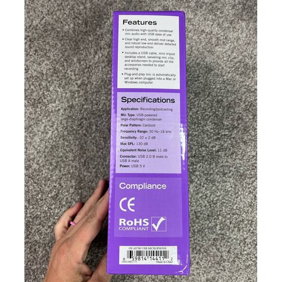 NEW! On Stage AS700 USB Microphone - Picture 3 of 5